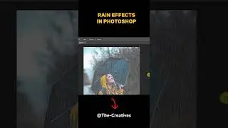 REALISTIC RAIN EFFECTS IN PHOTOSHOP. Watch full tutorial on my YouTube channel #photoshop #designer