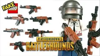 Fake Lego PUBG AK-47 Weapon Series Custom Accessories for Minifigures