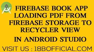 Firebase Book App | Load pdf from URL To Recyclerview And View It In  Pdf viewer 