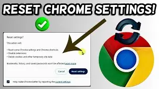 How to Reset Chrome Settings to Default | Reset Google Chrome Settings!