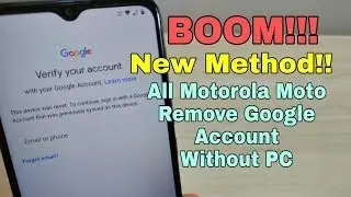 All Moto/Motorola 2022 FRP Bypass Android 11 | Moto E40 Google Lock Bypass WITHOUT PC - Easy !!