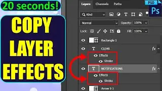 How to Copy Layer Effects in Photoshop