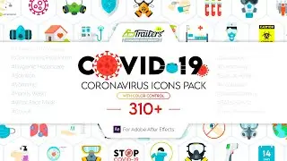 310+ Animated Coronavirus COVID-19 Icons - After Effects Template