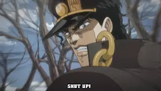 Jotaro disrespecting women for 4 minutes straight.