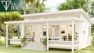 Simple House Design Small Farmhouse Idea | 9.5x10.3 Meters