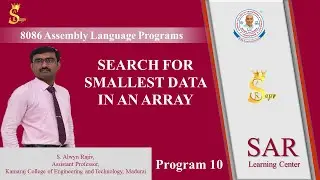 Program 10 : Find Smallest Data in an Array | 8086 Assembly Language Program | emu8086