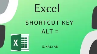 Excel Shourt Cut keys, Excel basics, Excel substotal