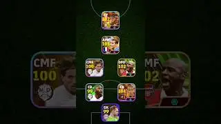 Best squad | 4-2-1-3 formation | eFootball 24 mobile | #shorts #pes #efootball #efootball2024