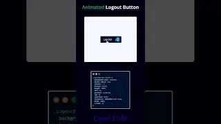 Animated logout button #webdevelopment #css #button #webdesign #uidesign