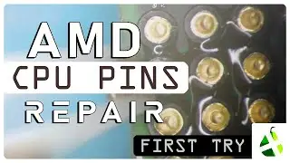 BROKEN CPU PIN REPAIR REPLACEMENT / First try experiment