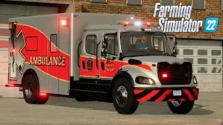 FS22 - Freightliner M2 AMBULANCE - Truck Mod for Farming Simulator 2022 ROLEPLAY