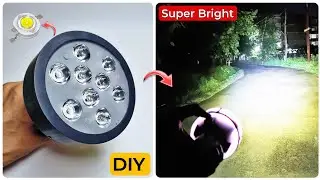 How To Make Super Bright LED Torch At Home | DIY Super Bright Led #Flashlight | By- CreativeShivaji