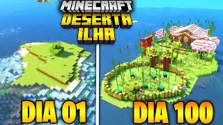 SOBREVIVI 100 DIAS EM UMA ILHA DESERTA MINECRAFT HARDCORE - O FILME