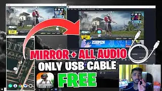 Mirror BGMI to PC With Audio Via USB Only FREE