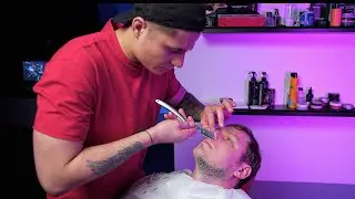 аASMR slow shave for my friend