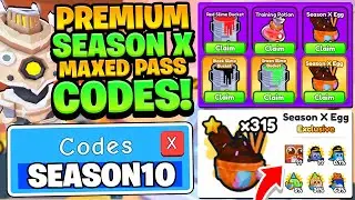 All SEASON 10 MAXED PASS Codes in Arm Wrestle Simulator Roblox