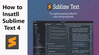 How to install sublime text 4 in Ubuntu and Linux  Sublime Text  Best text editor for Linux  WCoding