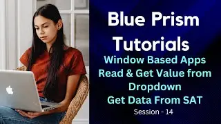 Blue Prism Window Based Applications Tutorial|Read & Change  Value from Dropdown|Get Data from SAT