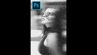 How to Create PHOTOCOPY SCAN LINES Effect in Photoshop - #photoshoptutorial