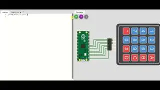 Raspberry Pi Pico simulation with Keypad using MicroPython