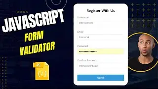 Form Validation Using JavaScript |  Project With Vanilla JavaScript | Form Validator