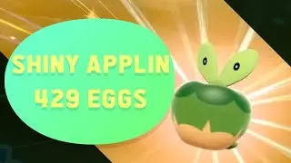 SHINY APPLIN HATCHED AFTER 429 EGGS!! APPLIN SHINY REACTION POKEMON SWORD!