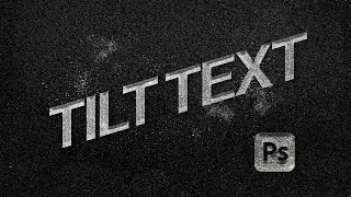 How to quickly tilt your text in Adobe Photoshop