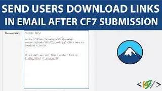 How to Automatically Send Users Download Links in Email after Contact Form 7 Submission in WordPress