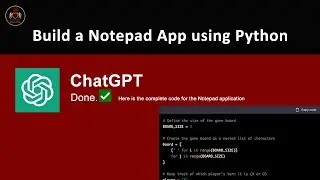 Build Notepad App Using OpenAI ChatGPT #openai #chatgpt