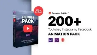 Top After Effects Projects: Youtube Pack - Extension Tool + Free Font