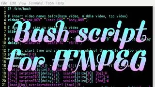 simple bash script for ffmpeg