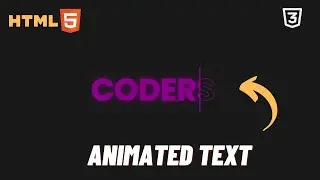 Text animation using Html and css