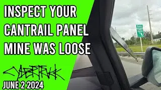 Inspect your Cybertruck Cantrail Panels - Mine was Loose