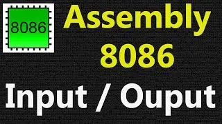 Assembly Language Simple Input Output example in Hindi | Simple input and Output in Assembly 8086