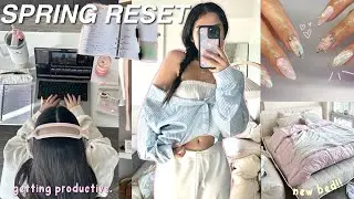 RESET VLOG 💌 getting productive, living alone updates, spring cleaning, fun days w friends!