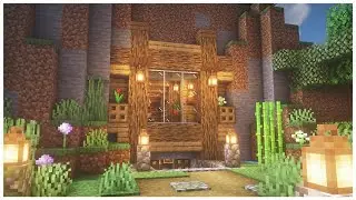 Minecraft: Mountain House Tutorial (Easy Starter House)