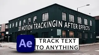 After Effects Easy 3D Text Tracking Tutorial!!