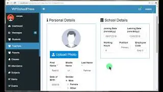 School management system with wpschoolpress wordpress plugin