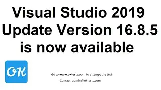 Visual Studio 2019 Update Version 16.8.5 is now available to install with fixed issues & Xcode 12.4