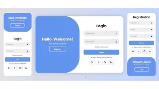 Responsive Login and Registration Form Using Html, CSS and JavaScript