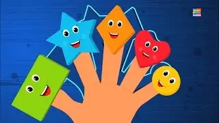 формы палец семья | детский стишок | Nursery Rhymes | Preschool Poetry | Shapes Finger Family