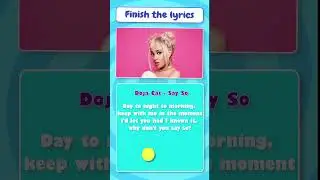 Finish the Lyrics | Music Quiz Challenge #shorts