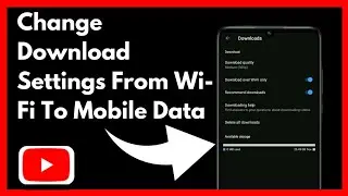 How To Change Download Settings From WIFI To Mobile Data In YouTube (2024)