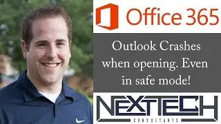 Outlook Crashes when opening - Even in Safe Mode - Quick Fix!