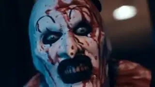 Art greets Trick or Treaters - Terrifier 2