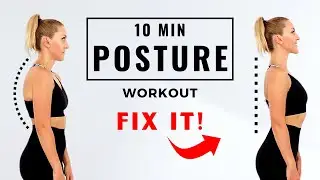 🔥FIX YOUR POSTURE IN 10 MINUTES | Best Standing Exercises🔥