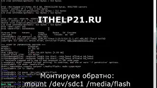 Подключение флешки в Linux.
