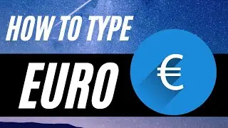 how to type euro (€) in word