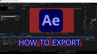 How to Render / Export in Adobe After Effects CC (Tutorial)