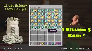MINECRAFT Cloudy Network Factions - OP SKYBASE RAID!!